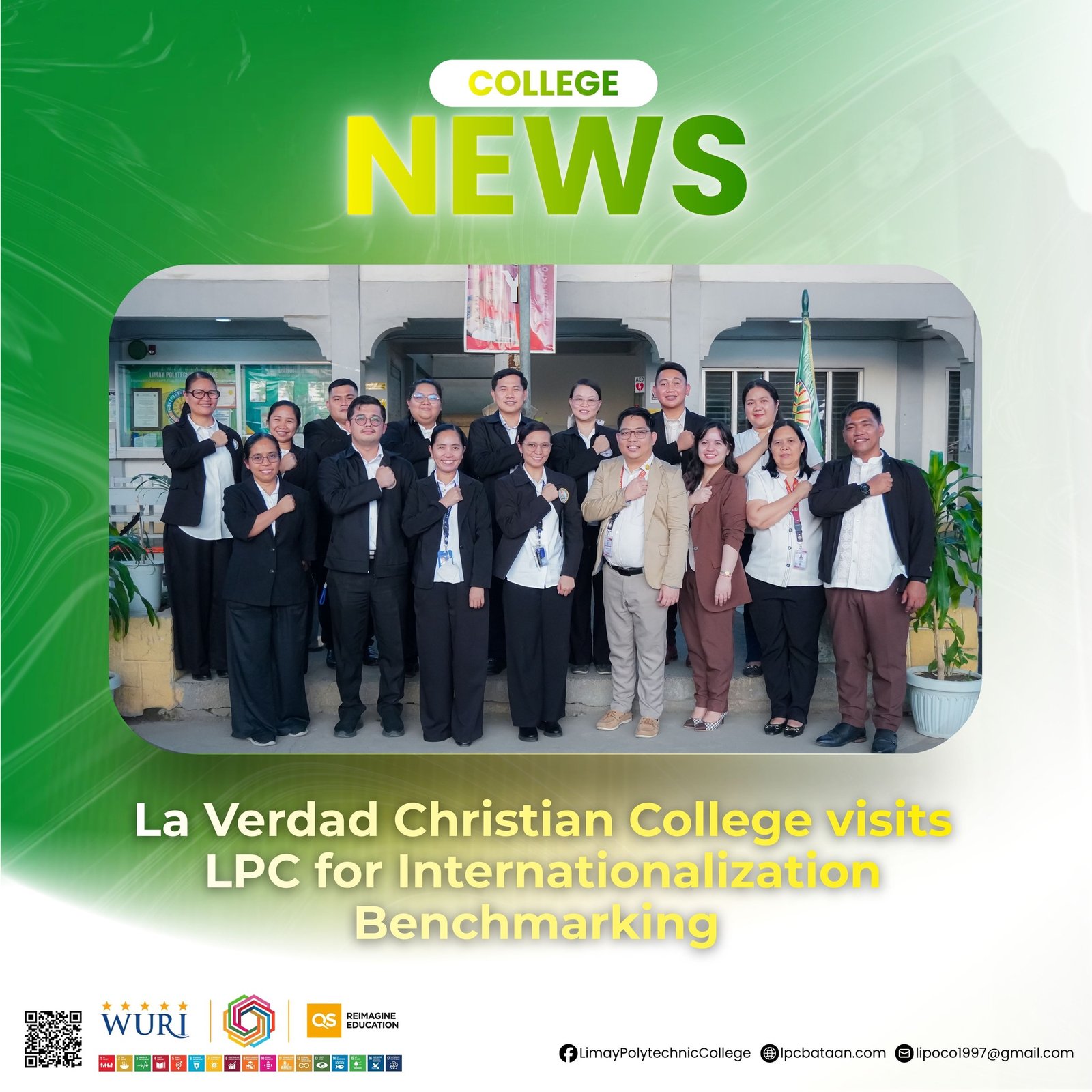 𝗖𝗢𝗟𝗟𝗘𝗚𝗘 𝗡𝗘𝗪𝗦 | La Verdad Christian College visits LPC for Internationalization Benchmarking