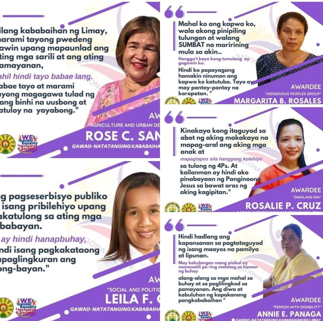 LPC accords Natatanging Kababaihan ng Limay 2023