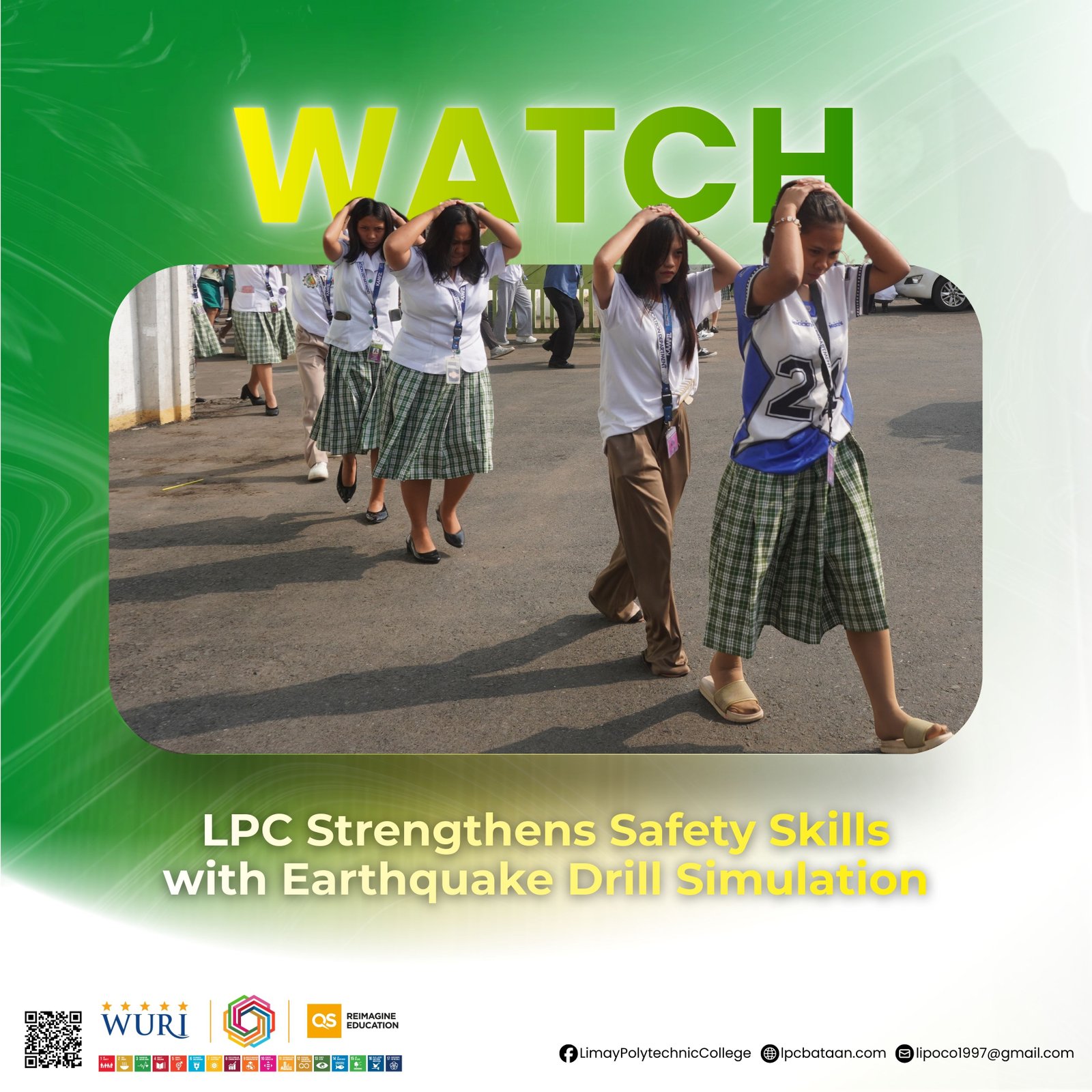 𝗪𝗔𝗧𝗖𝗛 | LPC Strengthens Safety Skills with Earthquake Drill Simulation