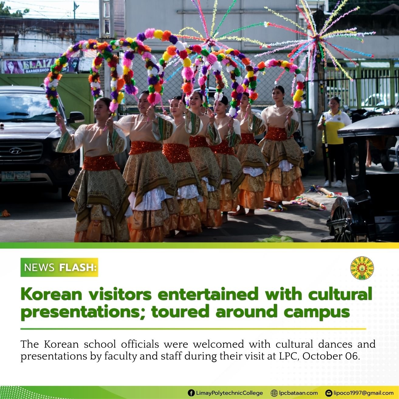 𝗡𝗘𝗪𝗦 𝗙𝗟𝗔𝗦𝗛 | Korean visitors entertained with cultural presentations; toured around campus