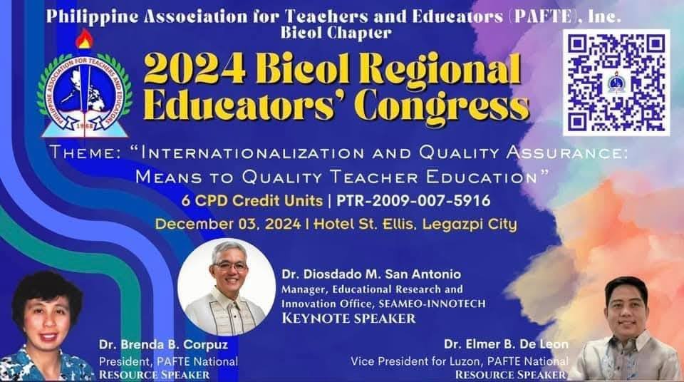 De Leon stresses accreditation praxis in Educators' Congress
