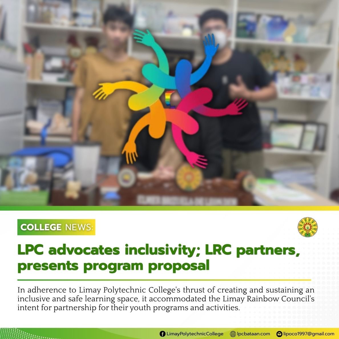 𝗖𝗢𝗟𝗟𝗘𝗚𝗘 𝗡𝗘𝗪𝗦 | LPC advocates inclusivity; LRC partners, presents program proposal