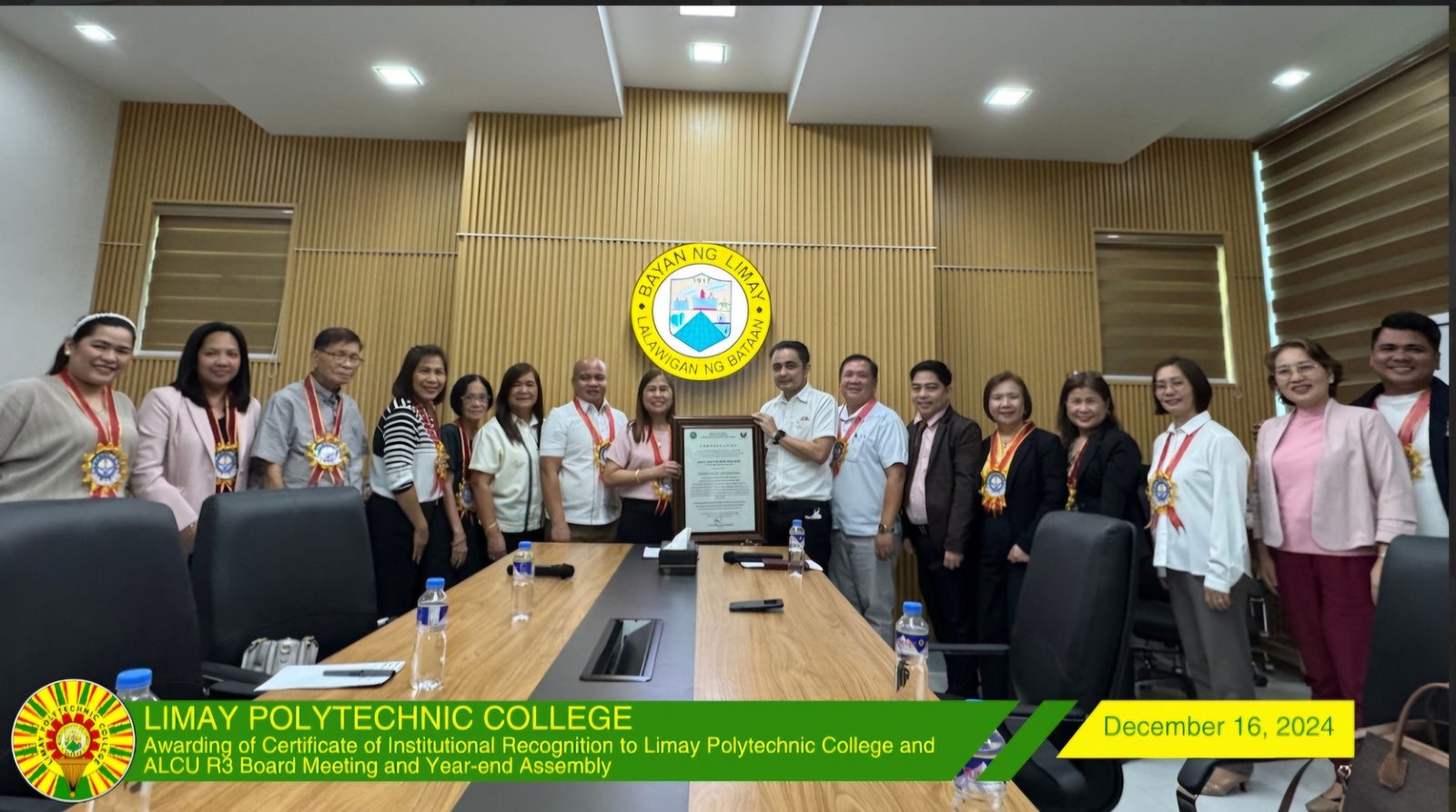 CHED awards Institutional Recognition to LPC