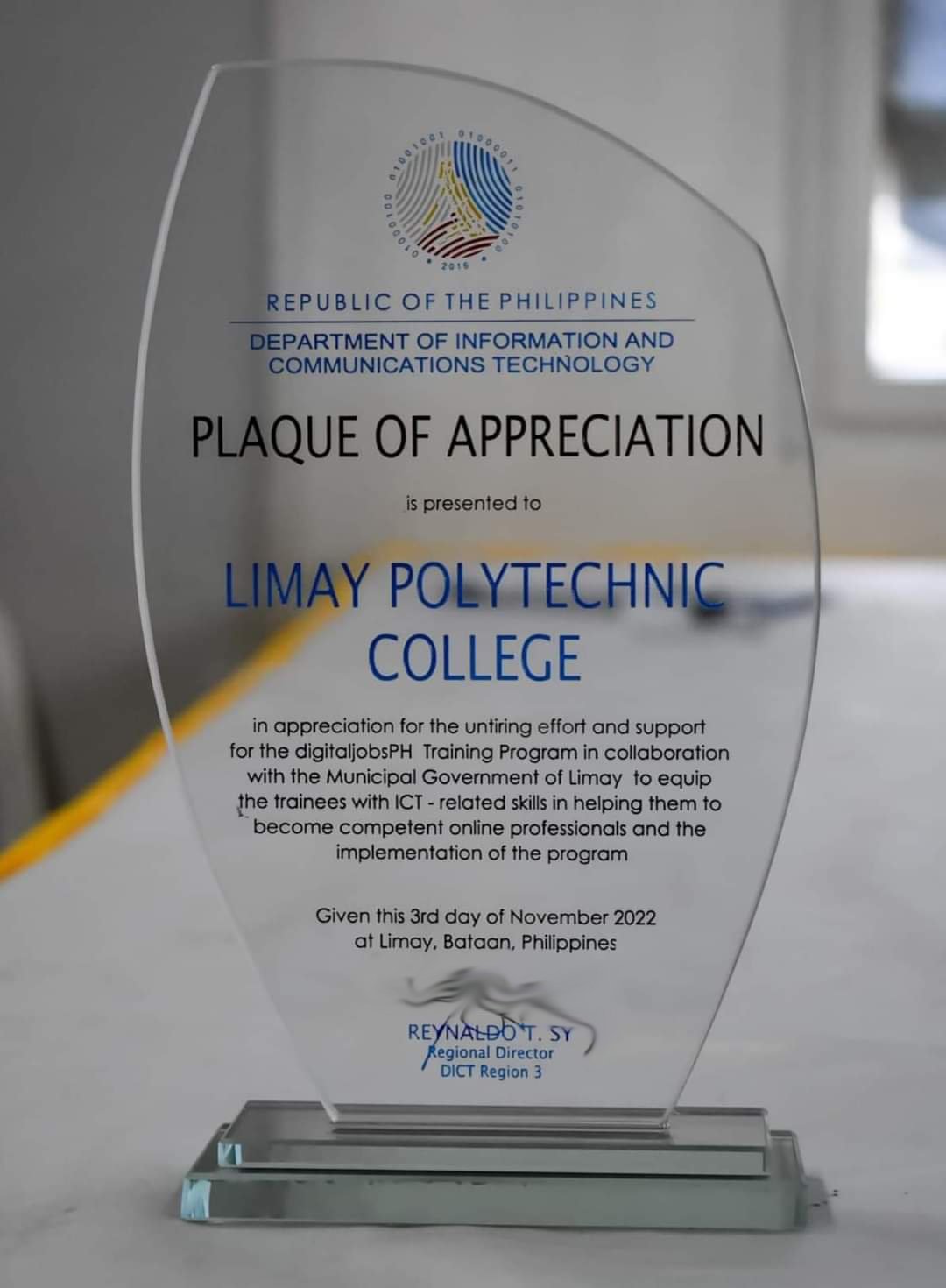 DICT recognizes LPC for techprojects, digitization