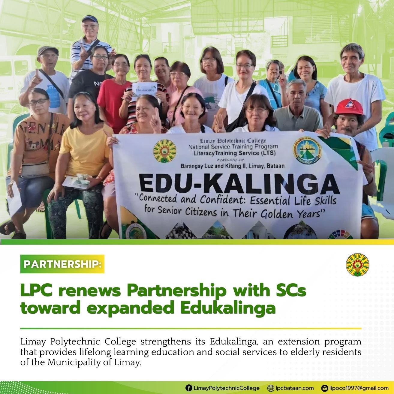 𝗣𝗔𝗥𝗧𝗡𝗘𝗥𝗦𝗛𝗜𝗣 | LPC renews Partnership with SCs toward expanded Edukalinga