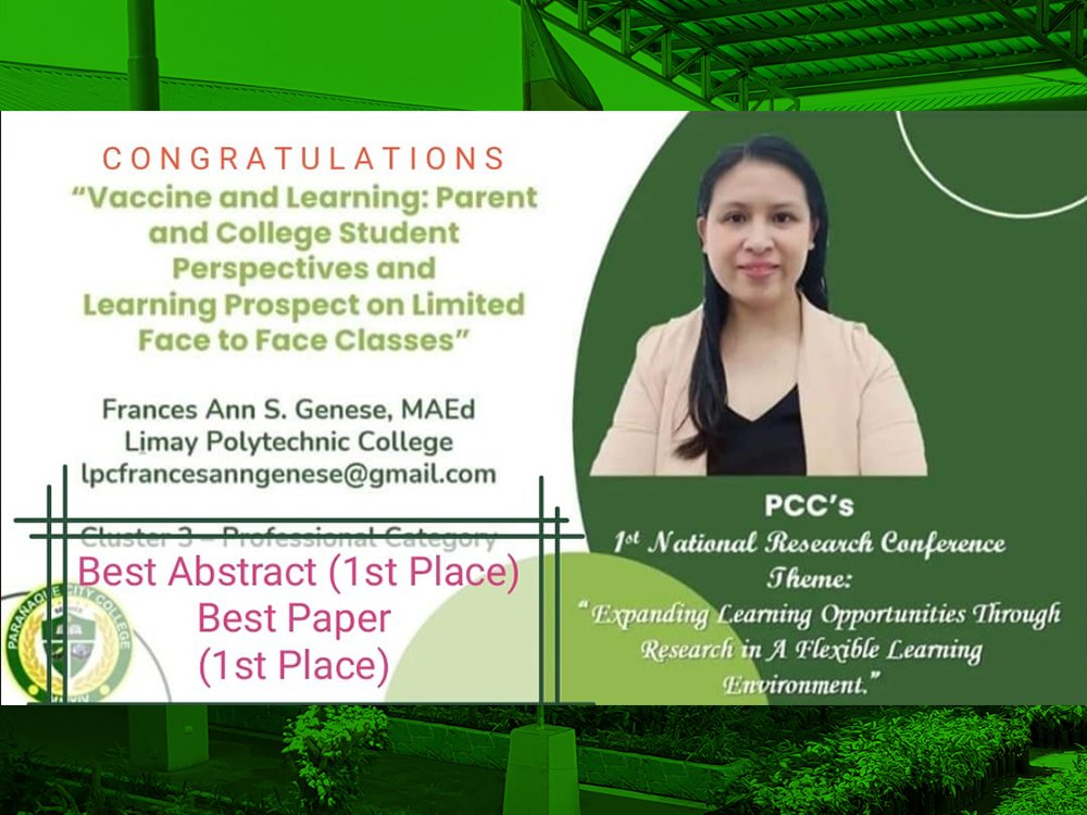 Ms. Genese present research paper in PINRC