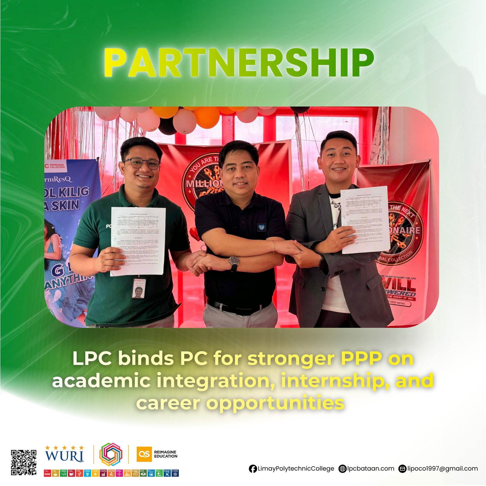 LPC binds PC for stronger PPP on academic integration, internship, and career opportunities
