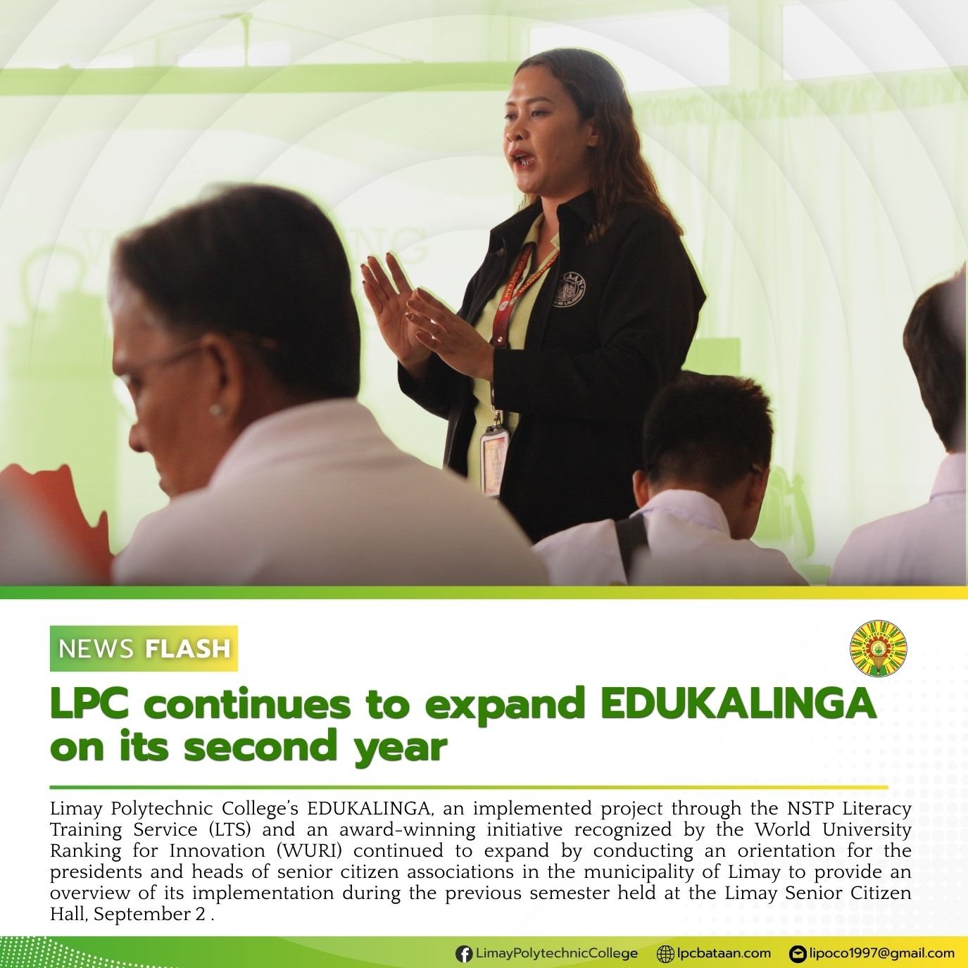 𝗡𝗘𝗪𝗦 𝗙𝗟𝗔𝗦𝗛 | LPC continues to expand EDUKALINGA on its second year