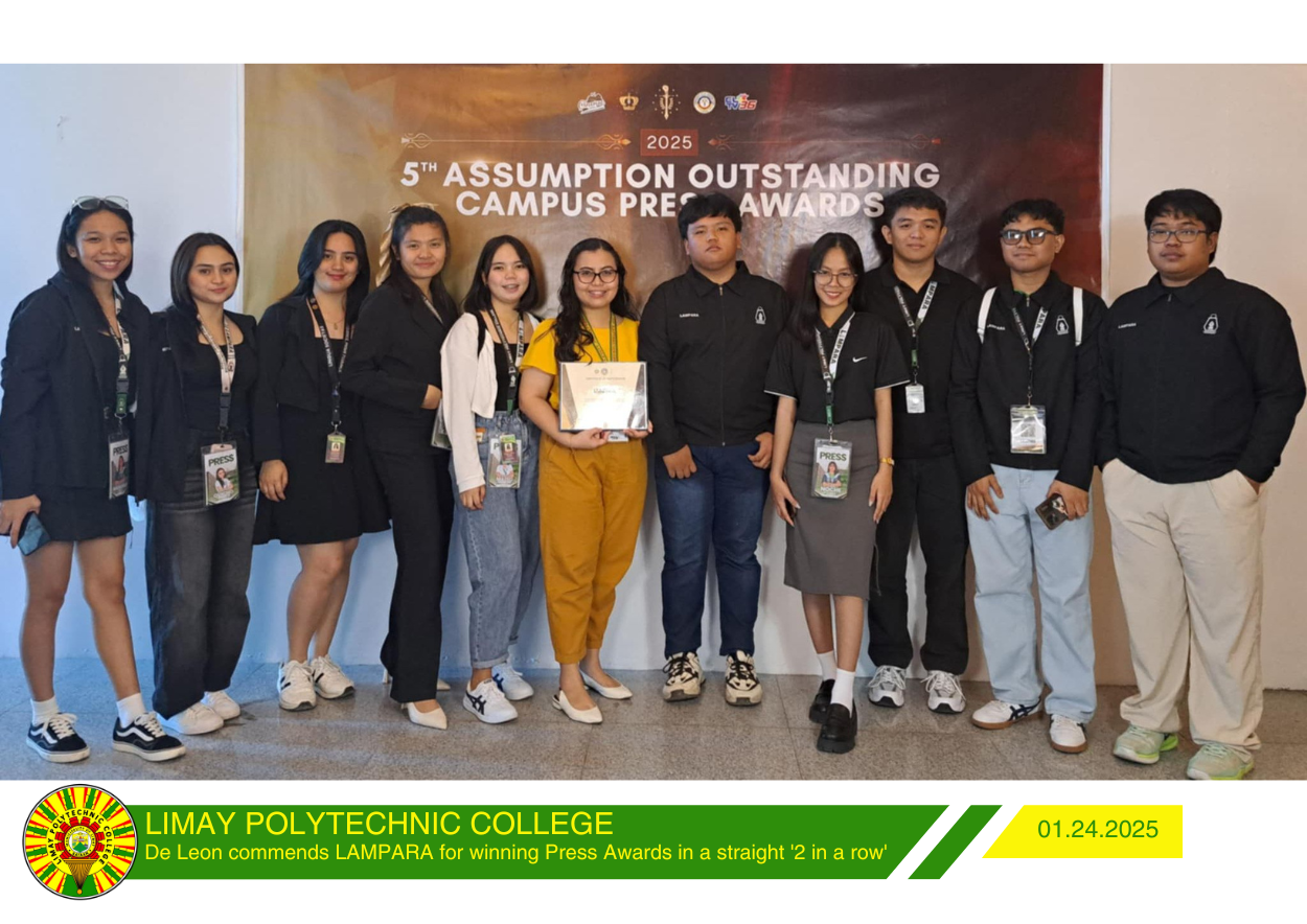 De Leon commends LAMPARA for winning Press Awards in a straight '2 in a row'