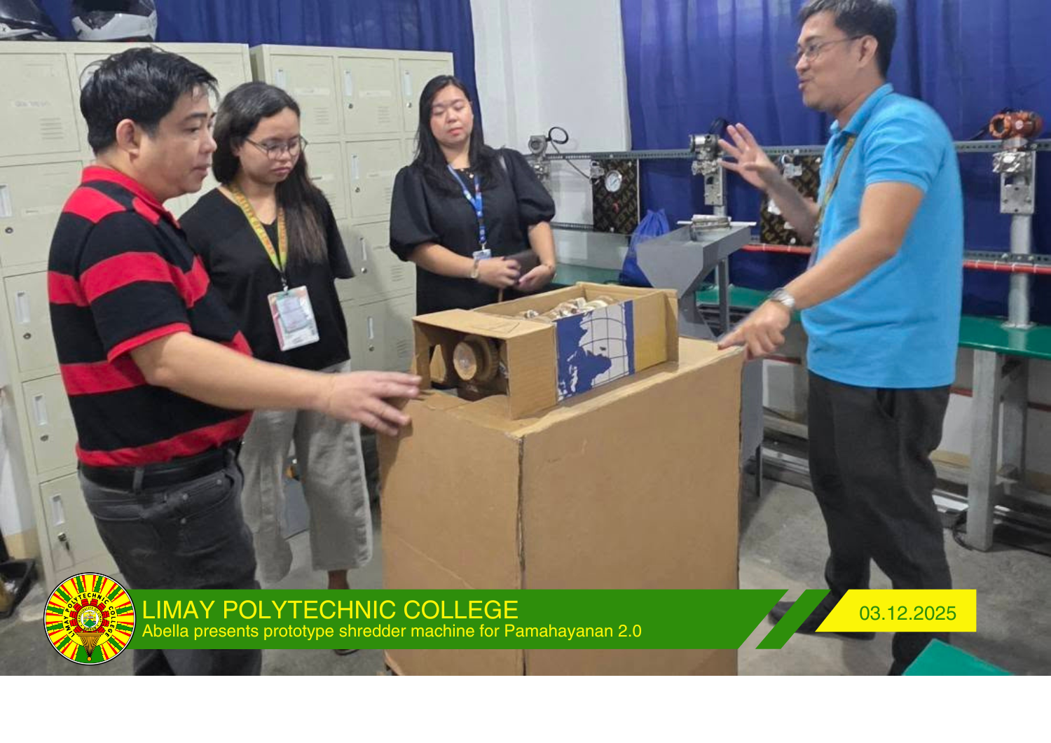 Abella presents prototype shredder machine for Pamahayanan 2.0