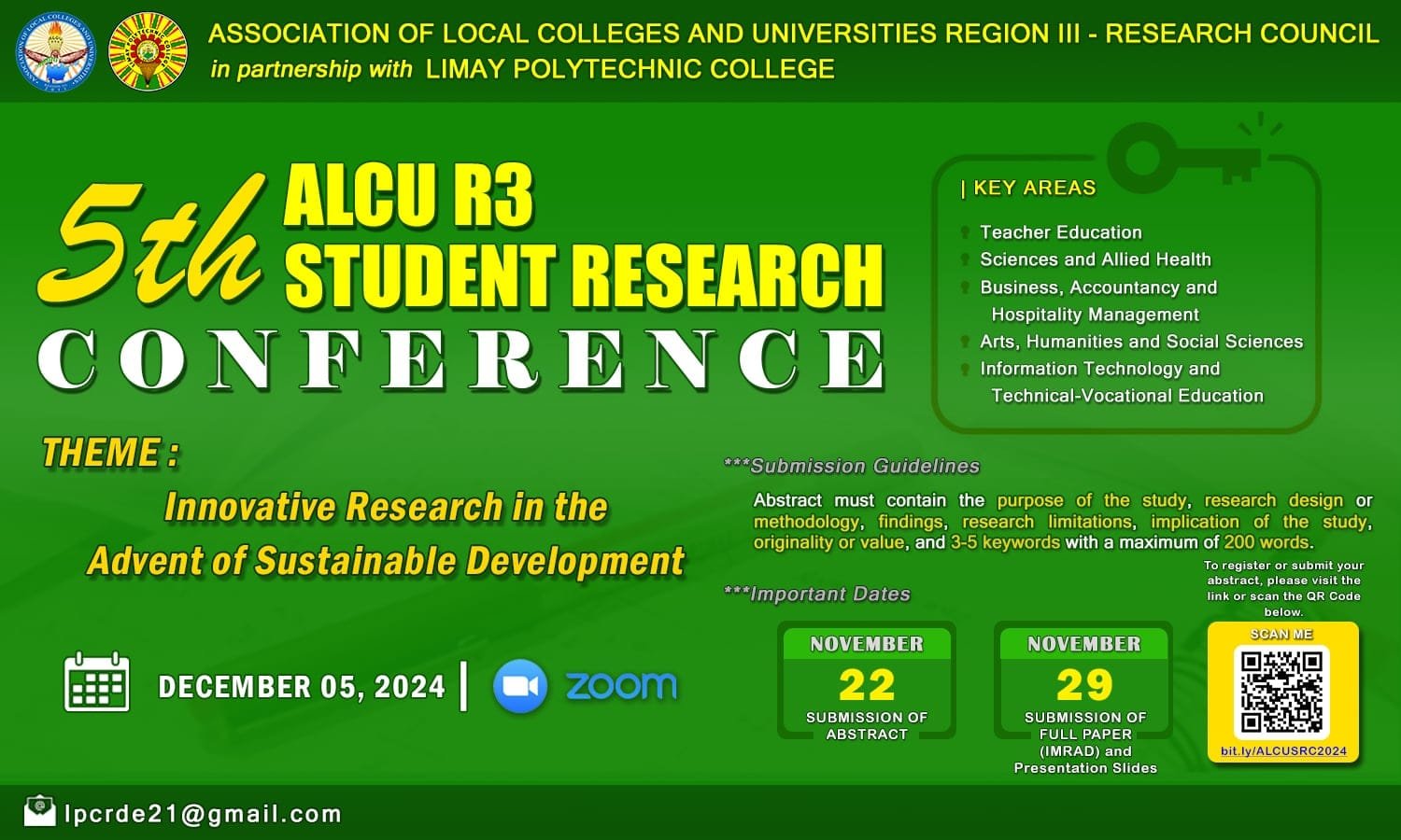 LPC to host ALCUR3 Student Conference 2024