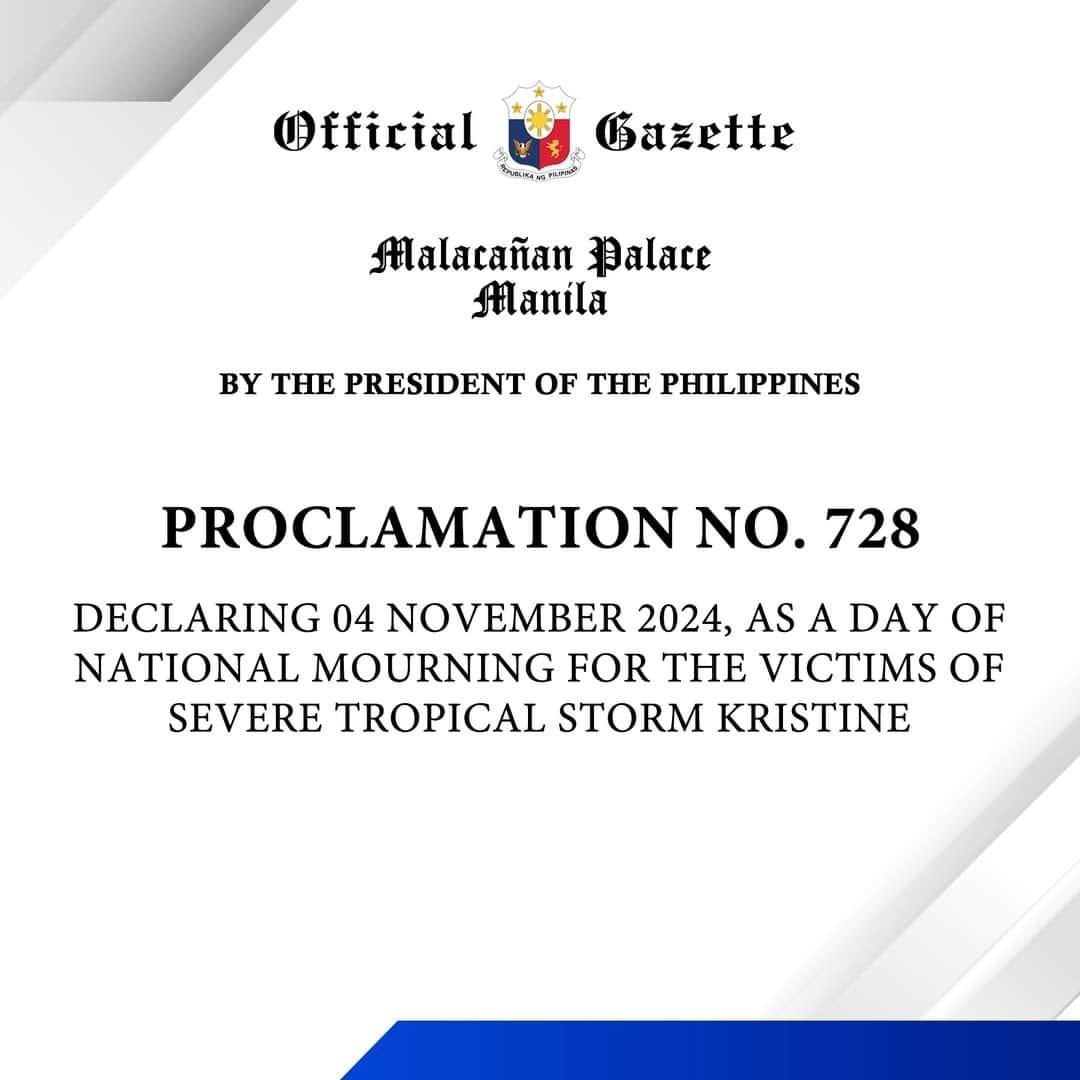 LPC observes Proclamation No. 728; sets National Flag on 'half-mast'